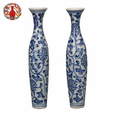 Bloķējošs Lotus Willow{0}}lapu vāze/vanli periods